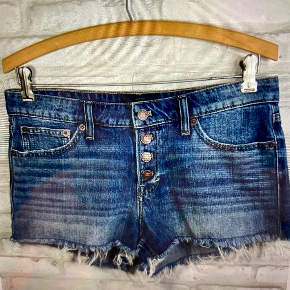 Lucky Brand Women's The Cut Off Blue Denim Jeans Size 6 / 28